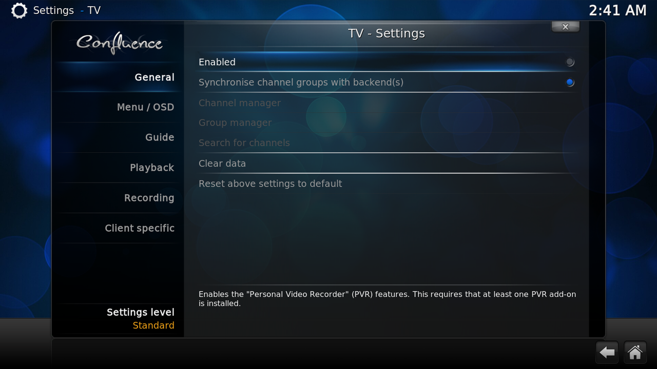 enable tv