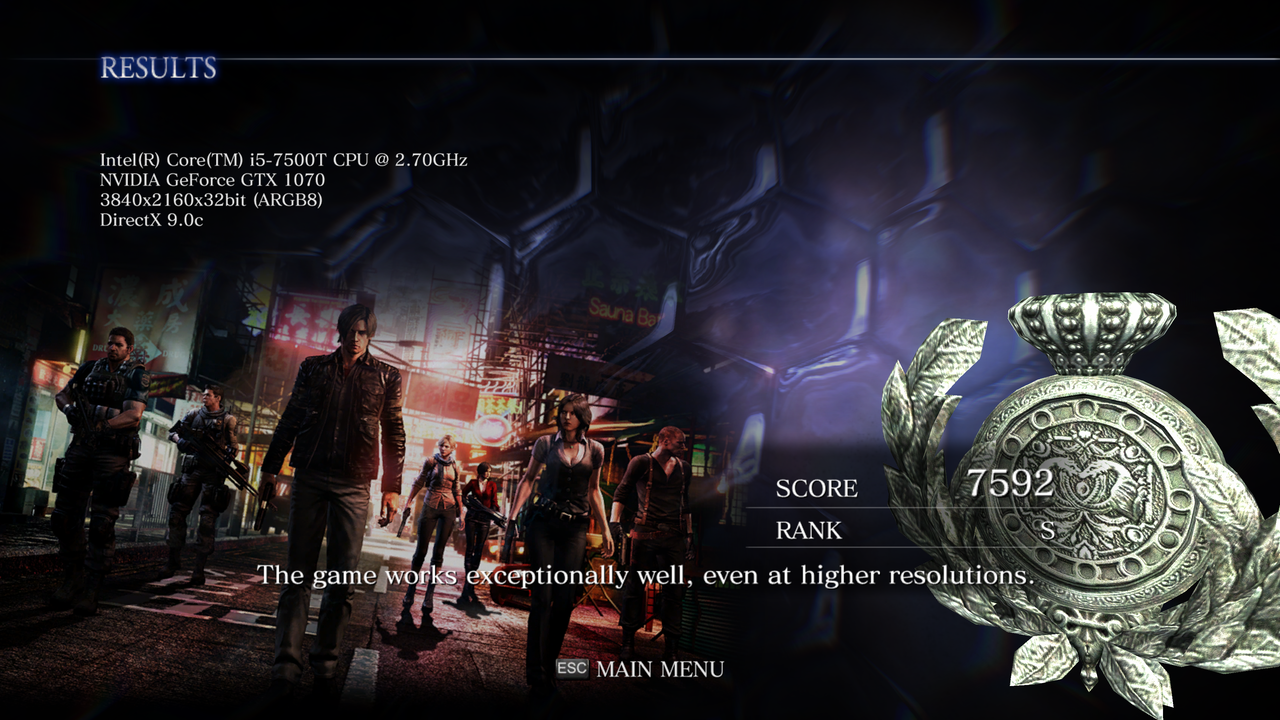 resident evil 6 benchmark score